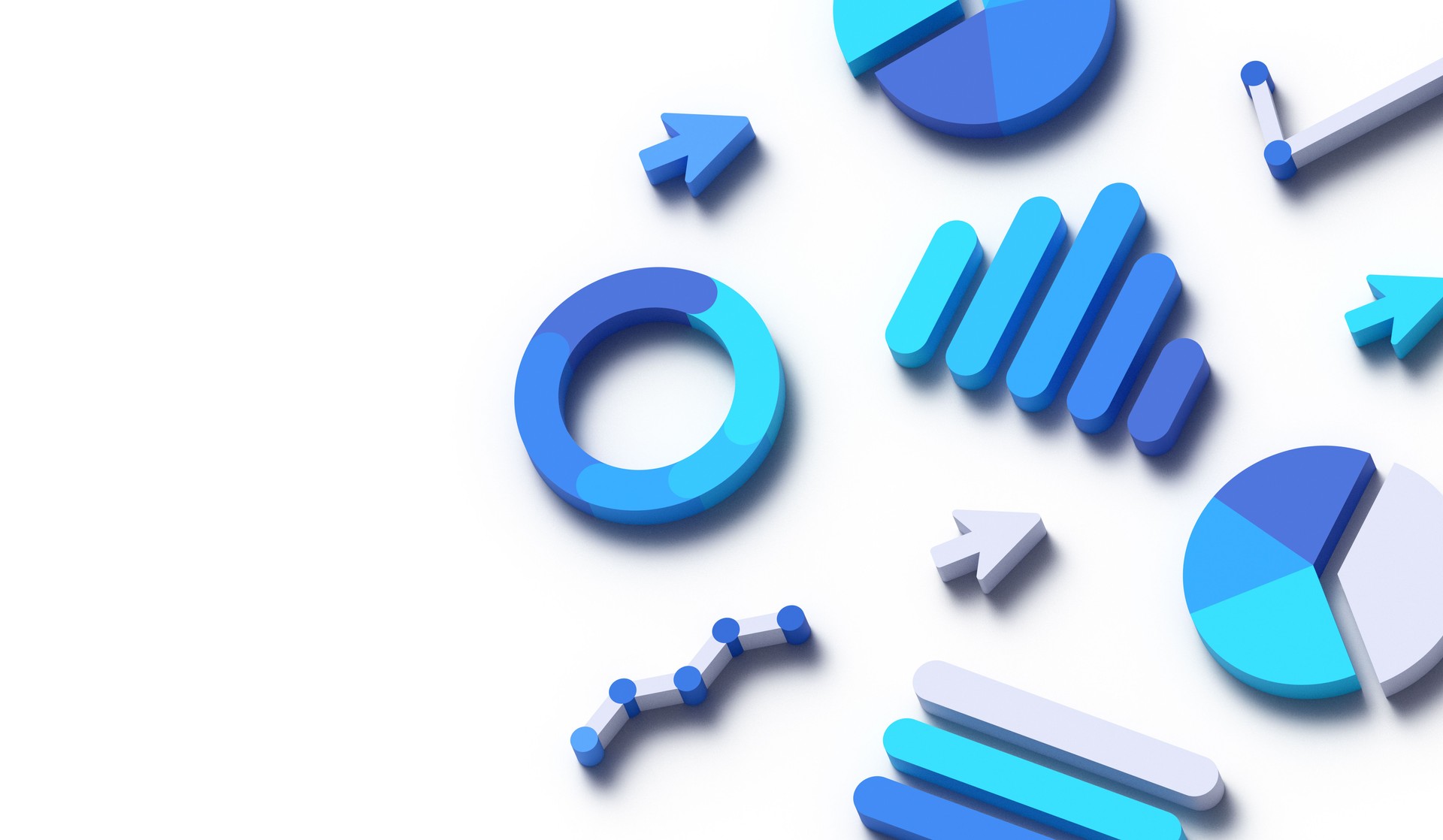 Data Analysis Chart Graph 3D Statistics Background